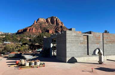 CMU Masonry of Pump and Electrical Building Continued 4