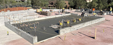 >Stem Walls and Floor Concrete Pours for Pump and Electrical Buildings 4